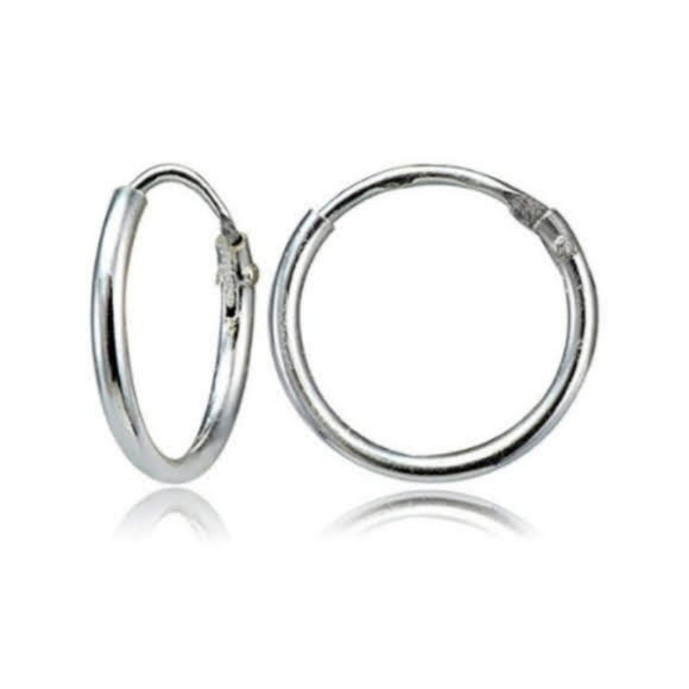 Sterling Silver Small Endless 10mm Round Unisex - Picture 7 of 7